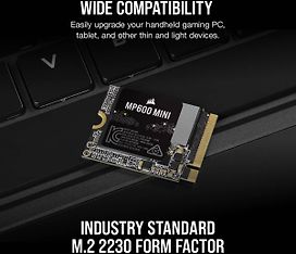 Corsair MP600 MINI 1 Tt PCIe x4 NVMe M.2 2230 -SSD-kovalevy, kuva 10