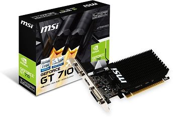 MSI GT 710 1GD3H LP GeForce GT710 1024 Mt DDR3 PCI Express x16 -näytönohjain