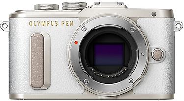 Olympus PEN E-PL8 mikrojärjestelmäkameran runko, valkoinen
