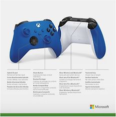 Microsoft Xbox -langaton ohjain, sininen, Xbox / PC, kuva 4