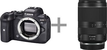 Canon EOS R6 -järjestelmäkamera, runko + RF 24-240mm F4-6.3 IS USM -objektiivi