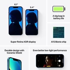 Apple iPhone 13 mini 256 Gt -puhelin, sininen, kuva 7