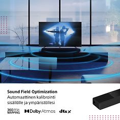 Sony HT-A7000 7.1.2 Dolby Atmos Soundbar -äänijärjestelmä, kuva 6