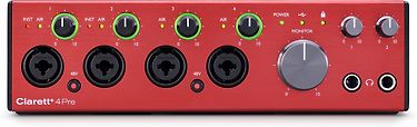 Focusrite Clarett+ 4Pre USB -äänikortti USB-väylään