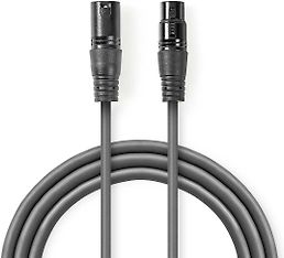 Nedis 110 ohm XLR - XLR -kaapeli, 3 m