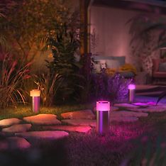 Philips Hue Calla Outdoor-älypuutarhavalaisin, teräs, lisävalaisin 24 V -sarjaan, 25 cm, kuva 17