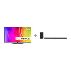 LG 65NANO81 65" 4K NanoCell -televisio + LG SN10Y soundbar -tuotepaketti
