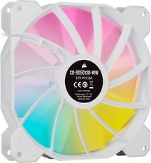 Corsair iCUE SP140 RGB ELITE Performance PWM -tuuletin, valkoinen, 140 mm, kuva 2