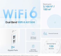 TP-LINK Deco X10 WiFi 6 -Mesh-tukiasema, 2-pack, kuva 4