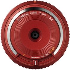 Olympus 15 mm f/8 -runkotulppaobjektiivi, punainen, kuva 2