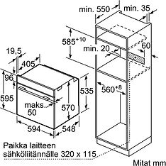 Bosch HBA538BS6S Serie 6 -erillisuuni, teräs, kuva 7