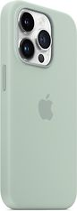 Apple iPhone 14 Pro silikonikuori MagSafella, agave, kuva 5