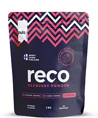 PULS Reco Wild Strawberry -proteiinijauhe, 1 kg