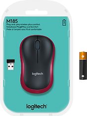 Logitech M185 hiiri, punainen, kuva 8