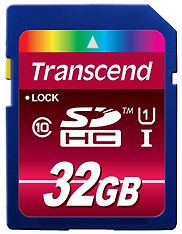 Transcend 32GB UHS-I Class 10 SDHC-muistikortti