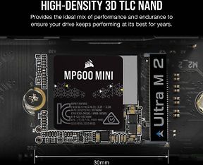 Corsair MP600 MINI 1 Tt PCIe x4 NVMe M.2 2230 -SSD-kovalevy, kuva 11