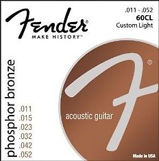 Fender Phosphor Bronze 60CL .011-.052 kielet akustiselle kitaralle