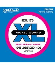 D'Addario EXL170 Long Scale 045 - 100 kielet bassolle