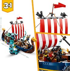 LEGO Creator 31132 - Viikinkilaiva ja Midgårdin käärme, kuva 5