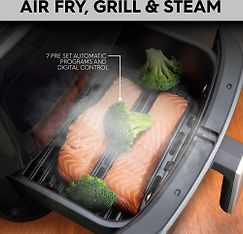 OBH Nordica Easy Fry & Grill Steam+ 3-in-1 -airfryer höyrytys- ja grillitoiminnolla, musta, kuva 24