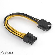 Akasa AK-CB051 6-pin PCIe to 8-pin ATX12V - adapteri