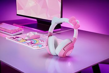 Razer Kraken Kitty V2 Bluetooth Hello Kitty Edition -pelikuulokkeet, pinkki, kuva 4