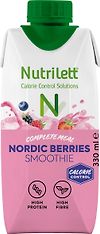 Nutrilett Smoothie Nordic Berries -ateriankorvikejuoma, 330 ml, 12-PACK, kuva 2