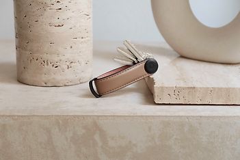 Orbitkey Leather Key Organiser -avainlenkki, kaakaoroosa, kuva 5