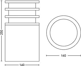 Philips Lucca HUE Outdoor White -älypylväsvalaisin, matala (40cm), antrasiitti, ulkokäyttöön 9,5W, kuva 15