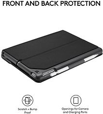Logitech Slim Folio -suojakotelo, Bluetooth-näppäimistöllä iPadille (5. ja 6. sukupolvi), musta, kuva 4