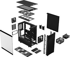 Fractal Design Define 7 Compact ATX-kotelo ikkunalla, musta, kuva 24