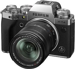 Fujifilm X-T4 -mikrojärjestelmäkamera, hopea + 18 - 55 mm objektiivi, kuva 5
