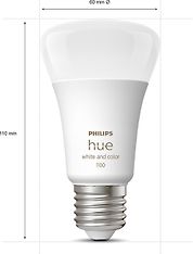 Philips Hue White and color ambiance Starter kit, E27, 3 lamppua ja silta, kuva 6