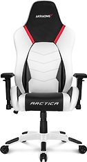 AKRacing Arctica Gaming Chair -pelituoli, valkoinen/musta, kuva 2