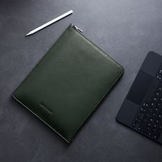 Woolnut Leather Folio -suojatasku 11" iPad Pro & Air, vihreä, kuva 7