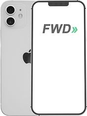 FWD: Apple iPhone 12 mini 64 Gt -käytetty puhelin, valkoinen (MGDY3)