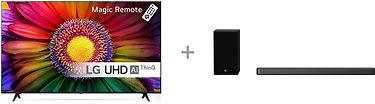 LG UR8000 55" 4K LED TV + LG SPD75YA 3.1.2 Dolby Atmos Soundbar -tuotepaketti