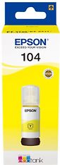 Epson 104 EcoTank -mustepullo, keltainen