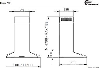 Thermex Decor 787 -liesituuletin, musta, 60 cm, kuva 2