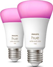 Philips Hue LED-älylamppu, white and color ambiance, E27,1100 lm,  2-pack, kuva 2