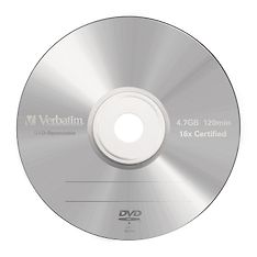 Verbatim DVD-R 16X media 4.7GB, 5 kpl paketti muovikoteloissa. Advanced Azo tallennuspinta. Tallennus 16X nopeudella, kuva 3