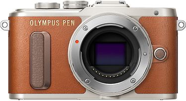 Olympus PEN E-PL8 mikrojärjestelmäkameran runko, ruskea