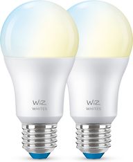 WiZ älylamppu, E27, tunable white - valkoisen valon sävyt, Wi-Fi, 2700-6500 K, 806 lm, 2-pack