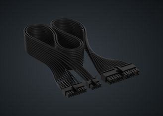 Corsair Premium Individually Sleeved PSU Cables Starter Kit, Type 5, Gen 5 -virtalähteen kaapelisetti, musta, kuva 2
