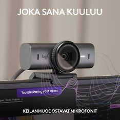 Logitech MX Brio Ultra HD 4K -web-kamera, tummanharmaa, kuva 4