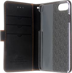 Insmat Exclusive Flip Case lompakkokotelo iPhone 6 / 6s / 7 / 8 / SE, musta / oranssi, kuva 3