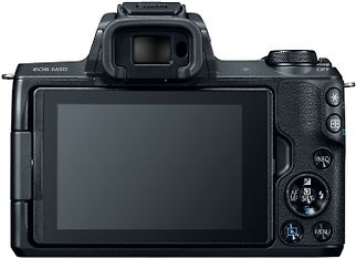 Canon EOS M50 -mikrojärjestelmäkamera, musta + 15-45 mm + 50mm f/1.8 STM objektiivit, kuva 3