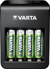 Varta LCD Plug Charger+ -latauslaite ja 4 kpl AA (LR6) 2100 mAh akkuparistoja, kuva 2