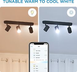 WiZ IMAGEO Spots -kohdevalaisin, 3-osainen, musta, tunable white, Wi-Fi, kuva 10
