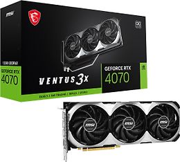 MSI GeForce RTX 4070 VENTUS 3X E 12G OC -näytönohjain